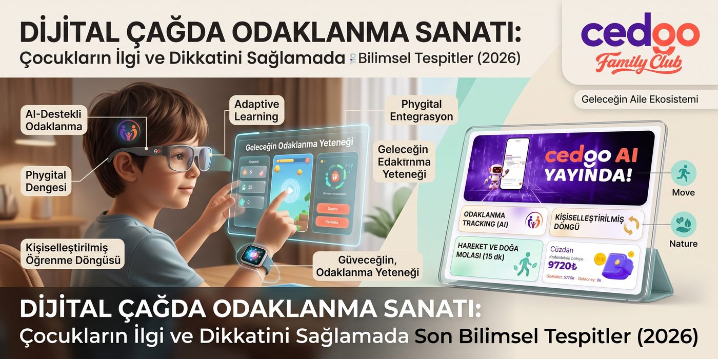 Dijital Çağda Odaklanma Sanatı: Çocukların İlgi ve Dikkatini Sağlamada Son Bilimsel Tespitler (2026)